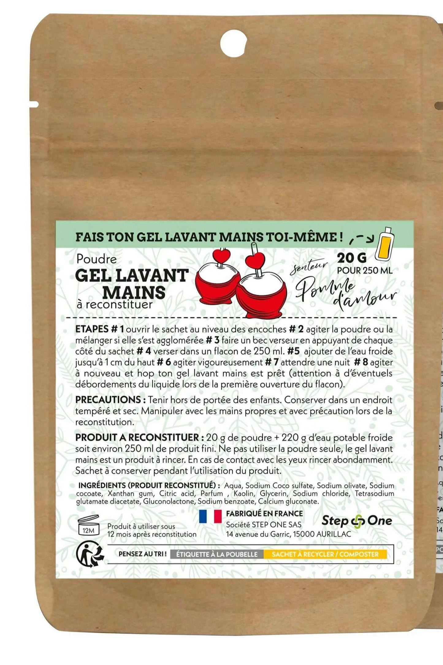 Trois recharges de gel lavant pour les mains en édition limitée hiver, concept zéro déchet