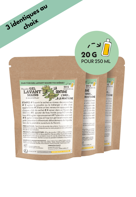 Lot 3 recharges 250mL - Gel lavant mains - Senteurs identiques